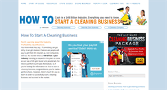 Desktop Screenshot of howtostart-acleaningbusiness.com